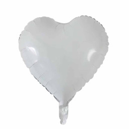 Foil Balloon - Heart - White